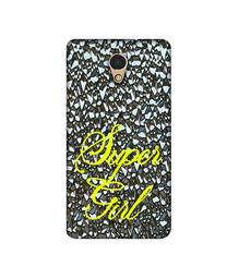 Amazon Brand - Solimo Designer Super Girl On Foil 3D Printed Hard Back Case Mobile Cover for Lenovo P2