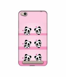 Amazon Brand - Solimo Designer Panda Pattern UV Printed Soft Back Case Mobile Cover for Mi Redmi 5A