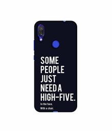 Amazon Brand - Solimo Designer High-Five 3D Printed Hard Back Case Mobile Cover for Xiaomi Redmi Note 7 Pro