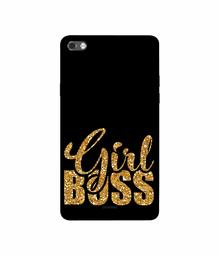 Amazon Brand - Solimo Designer Sparkle Girl Boss 3D Printed Hard Back Case Mobile Cover for Micromax Canvas Sliver 5 Q450