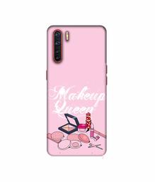 Amazon Brand - Solimo Designer Makeup Queen 3D Printed Hard Back Case Mobile Cover for Oppo A91