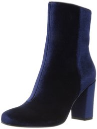 The Fix Sutton Round Toe Ankle Boot Stiefelette, Midnight Navy Velvet, UK 7 / EU 40