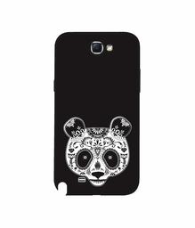 Amazon Brand - Solimo Designer Panda Illustrator 3D Printed Hard Back Case Mobile Cover for Samsung Galaxy Note 2 N7100