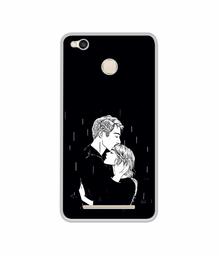 Amazon Brand - Solimo Designer Couples Standing in Rain UV Printed Soft Back Case Mobile Cover for Mi Redmi 3S Prime