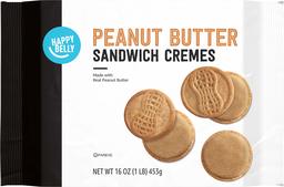 Amazon Brand - Happy Belly Peanut Butter Sandwich Crème Cookies, 16 oz