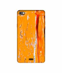 Amazon Brand - Solimo Designer Gold Yellow Paint 3D Printed Hard Back Case Mobile Cover for Micromax Canvas Sliver 5 Q450