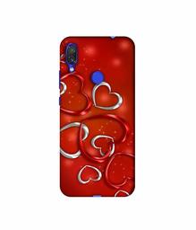 Amazon Brand - Solimo Designer Hearts 3D Printed Hard Back Case Mobile Cover for Mi Redmi Note 7 / Note 7S / Note 7 Pro