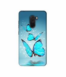 Amazon Brand - Solimo Designer Flying Butterflies 3D Printed Hard Back Case Mobile Cover for Poco F1