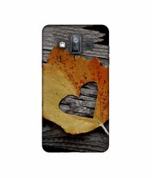 Amazon Brand - Solimo Designer Leaf with Heart Cut 3D Printed Hard Back Case Mobile Cover for Samsung Galaxy J7 Duo