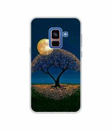 Amazon Brand - Solimo Designer Dark Night View UV Printed Soft Back Case Mobile Cover for Samsung Galaxy A8 Plus (2018)