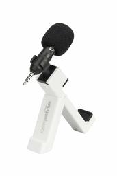 AmazonBasics Microphone for Smartphones with Clip - White