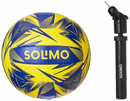 Amazon Brand - Solimo Hand Stitched PVC Volleyball, with Hand Pump, Size 4