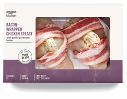 Amazon Kitchen, Bacon-Wrapped Chicken Breast with Garlic-Parmesan Butter, 12 oz