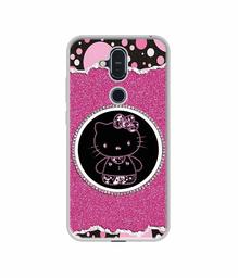 Amazon Brand - Solimo Designer Kitty with Glitter UV Printed Soft Back Case Mobile Cover for Nokia 8.1