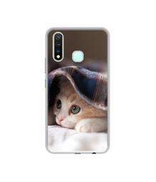 Amazon Brand - Solimo Designer Sleepy Kitten UV Printed Soft Back Case Mobile Cover for Vivo Y19