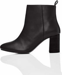 find. Women’s Leather Ankle Boots, Black (Black Black), 6 UK