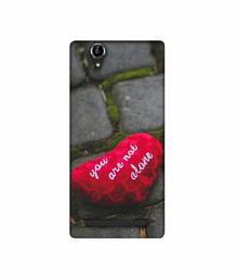 Amazon Brand - Solimo Designer You are Not Alone 3D Printed Hard Back Case Mobile Cover for Sony Xperia T2 Ultra