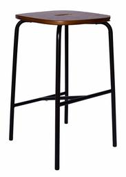 Ravenna Home Caleb Round Bar Stool with Metal Legs, 24