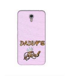 Amazon Brand - Solimo Designer Daddy's Girl in Glitter Pattern 3D Printed Hard Back Case Mobile Cover for Lenovo ZUK Z1