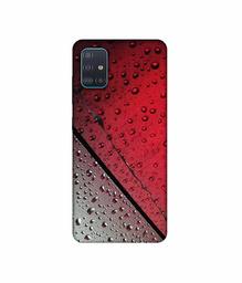 Amazon Brand - Solimo Designer Water Drop On Glass 3D Printed Hard Back Case Mobile Cover for Samsung Galaxy A51