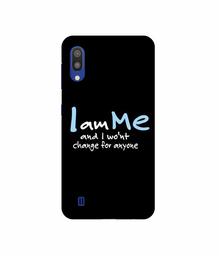 Amazon Brand - Solimo Designer Quotes 3D Printed Hard Back Case Mobile Cover for Samsung Galaxy M10