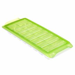 Amazon Brand - Solimo Ice Cube Tray with Lid Set, Set of 16, Green