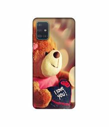 Amazon Brand - Solimo Designer Teddy Bear 3D Printed Hard Back Case Mobile Cover for Samsung Galaxy A51