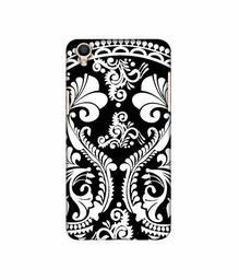 Amazon Brand - Solimo Designer Round White Rangoli 3D Printed Hard Back Case Mobile Cover for Oppo F1 Plus