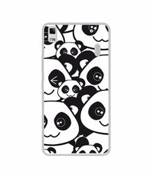 Amazon Brand - Solimo Designer Panda Texture UV Printed Soft Back Case Mobile Cover for Lenovo K3 Note / A7000