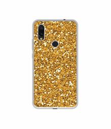 Amazon Brand - Solimo Designer Golden Sparkle UV Printed Soft Back Case Mobile Cover for Mi Redmi Y3