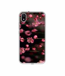 Amazon Brand - Solimo Designer Pink Flowers UV Printed Soft Back Case Mobile Cover for Mi Redmi 7A