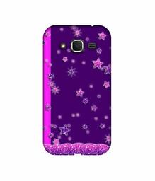 Amazon Brand - Solimo Designer Sparkling Stars 3D Printed Hard Back Case Mobile Cover for Samsung Galaxy Core Prime