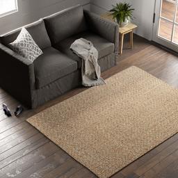 Amazon Brand – Stone & Beam Contemporary Textured Jute Area Rug, 5 x 7 Foot, Natural