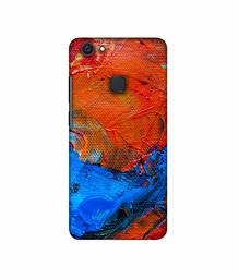 Amazon Brand - Solimo Designer Wax Color On Canvas 3D Printed Hard Back Case Mobile Cover for Vivo V7 Plus