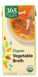 365 Everyday Value, Organic Vegetable Broth, 32 fl oz