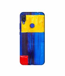 Amazon Brand - Solimo Designer Rectangle On Canvas 3D Printed Hard Back Case Mobile Cover for Xiaomi Redmi Note 7 Pro