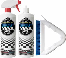 Pro Max 1 pmi-32 Heavy Duty Limpiador de azulejos con cepillo para polvo para polvo de resina, 64, 2 botellas