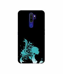 Amazon Brand - Solimo Designer Lady Vector N 3D Printed Hard Back Case Mobile Cover for Oppo A9 (2020)