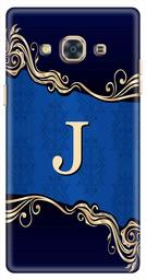 Amazon Brand - Solimo Designer Blue Pattern Alphabet-J 3D Printed Hard Back Case Mobile Cover for Samsung Galaxy J3 Pro