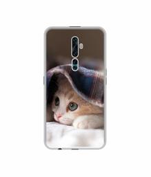 Amazon Brand - Solimo Designer Sleepy Kitten UV Printed Soft Back Case Mobile Cover for Oppo Reno2 F