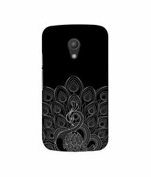 Amazon Brand - Solimo Designer Peacock Pattern 3D Printed Hard Back Case Mobile Cover for Motorola Moto G 2nd Generation