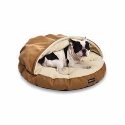 AmazonBasics Pet Cave Bed, Medium, Tan