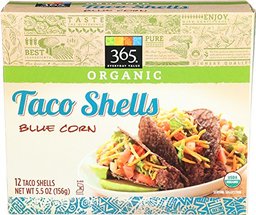 365 Everyday Value, Organic Taco Shells, Blue Corn, 12 ct