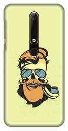 Amazon Brand - Solimo Designer Beard Man 3D Printed Hard Back Case Mobile Cover for Nokia 6 (2018)