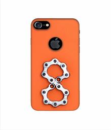 Amazon Brand - Solimo Designer Number Eight 3D Printed Hard Back Case Mobile Cover for Apple iPhone 7 (with Logo Cut)