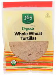 365 Everyday Value, Organic Whole Wheat Tortillas, 10.5 oz