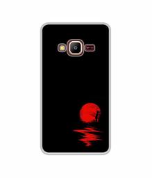 Amazon Brand - Solimo Designer Red Moon UV Printed Soft Back Case Mobile Cover for Samsung Z2