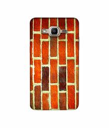 Amazon Brand - Solimo Designer Brick Texture 3D Printed Hard Back Case Mobile Cover for Samsung Galaxy J2 Prime