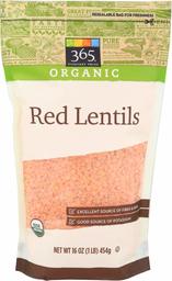 365 Everyday Value, Organic Red Lentils, 16 oz