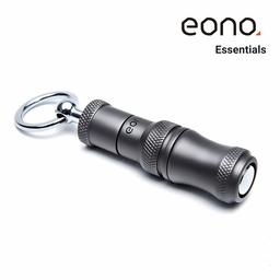 Eono Essentials - Perforador para puros de cobre grabado con 2 hojas retráctiles de 7 y 9 mm, llavero y accesorios para el fumador (gris mate)